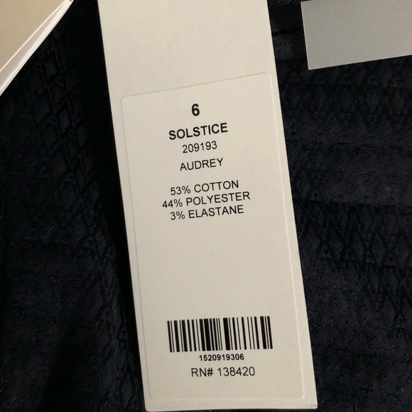 NWT Etcetera Blue Diamond Embossed Ankle Pants Trousers Sz 6 $238 - Picture 8 of 8